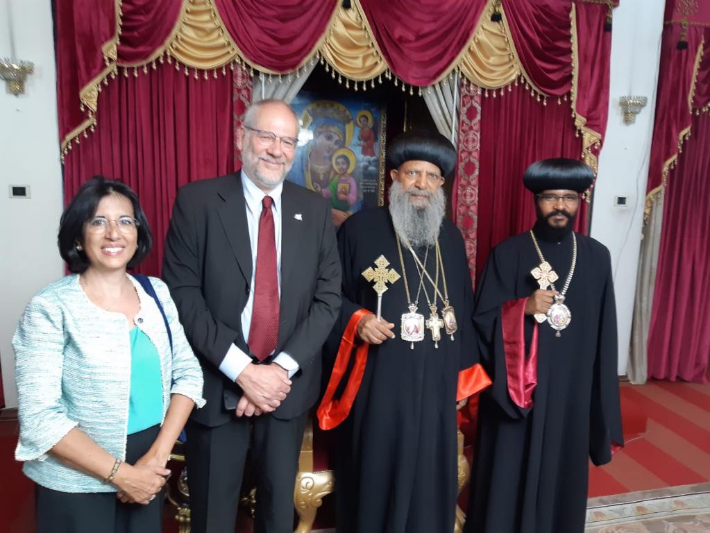 Delegation of Sant'Egidio visiting the Patriarch of the Tewahedo Orthodox Church in Ethiopia