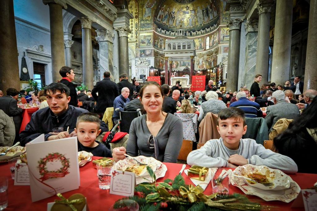 Natal com Sant'Egidio: a festa em que quem ajuda se confunde com quem é ajudado. De Roma para o mundo inteiro
