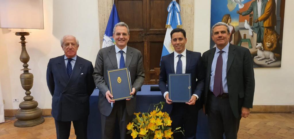 Unterzeichnung eines Abkommens zwischen der Regierung der Republik Argentinien und der Gemeinschaft Sant'Egidio