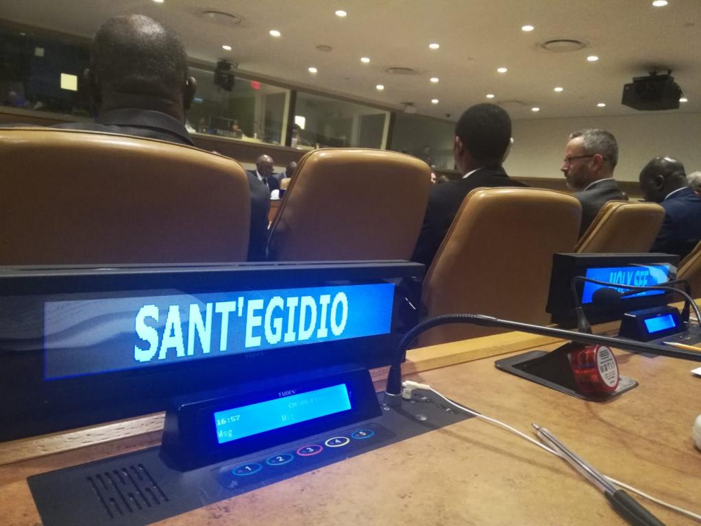 Eine Delegation der Gemeinschaft Sant’Egidio hat an der UN-Generalversammlung in New York teilgenommen