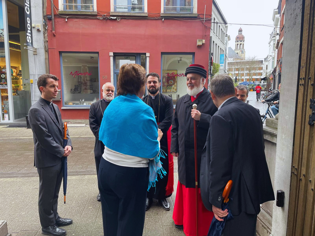 Bezoek Assyrische patriarch Mar Awa III aan Sant’Egidio Antwerpen