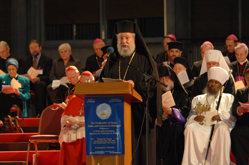 Der Tod von Chrysostomus II., Erzbischof von Zypern, ein längjähriger Freund der Gemeinschaft