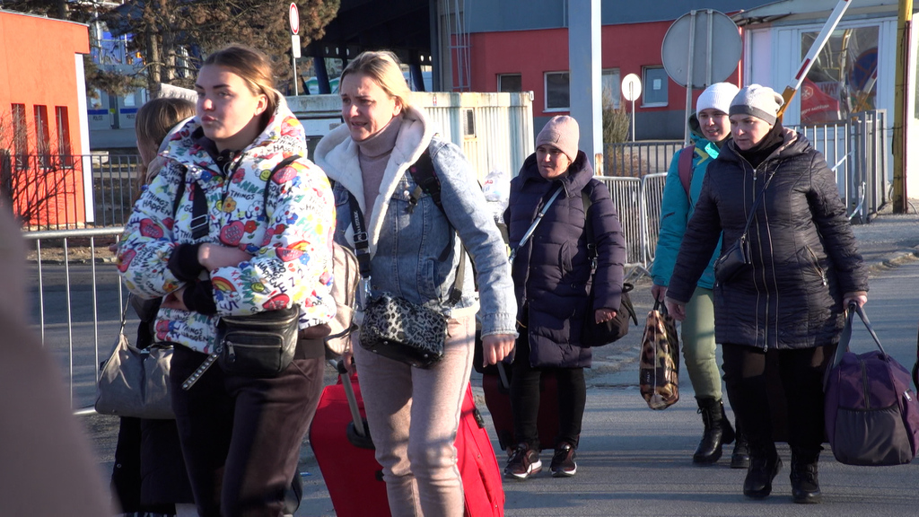 A Vysne Nemecke, confine tra Slovacchia e Ucraina, Andrea Riccardi e la Comunità della Slovacchia incontrano i profughi in fuga dalla guerra
