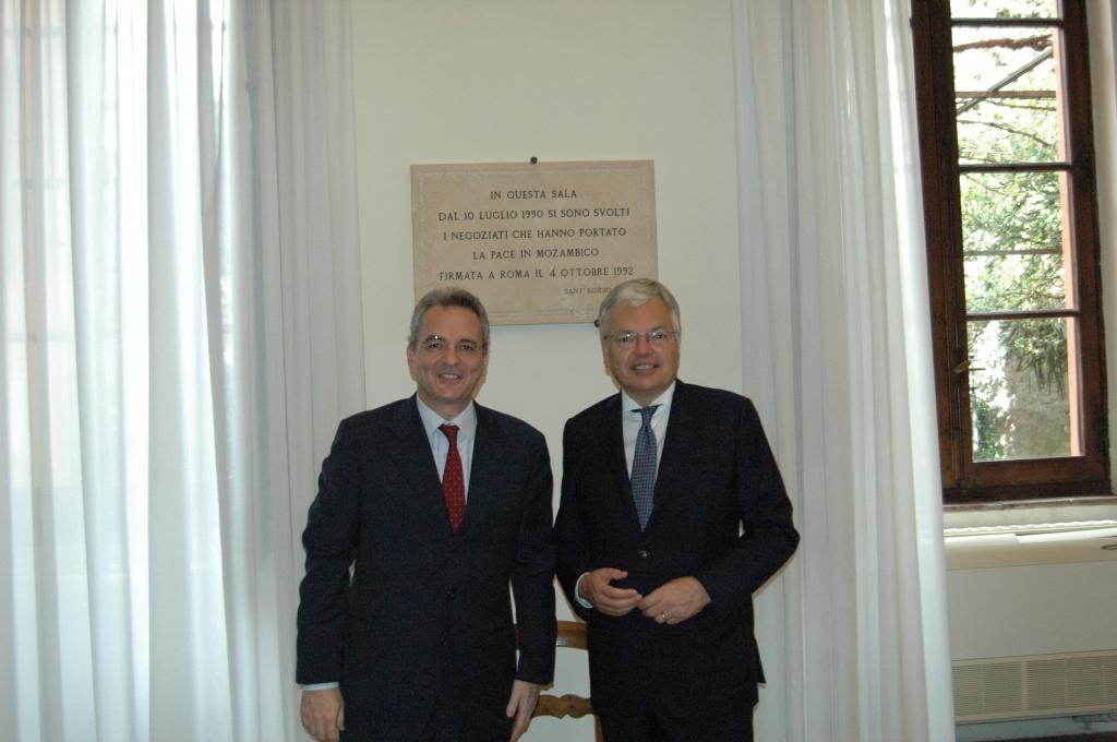 Minister spraw zagranicznych i wicepremier Belgii Didier Reynders odwiedził Wspólnotę Sant'Egidio