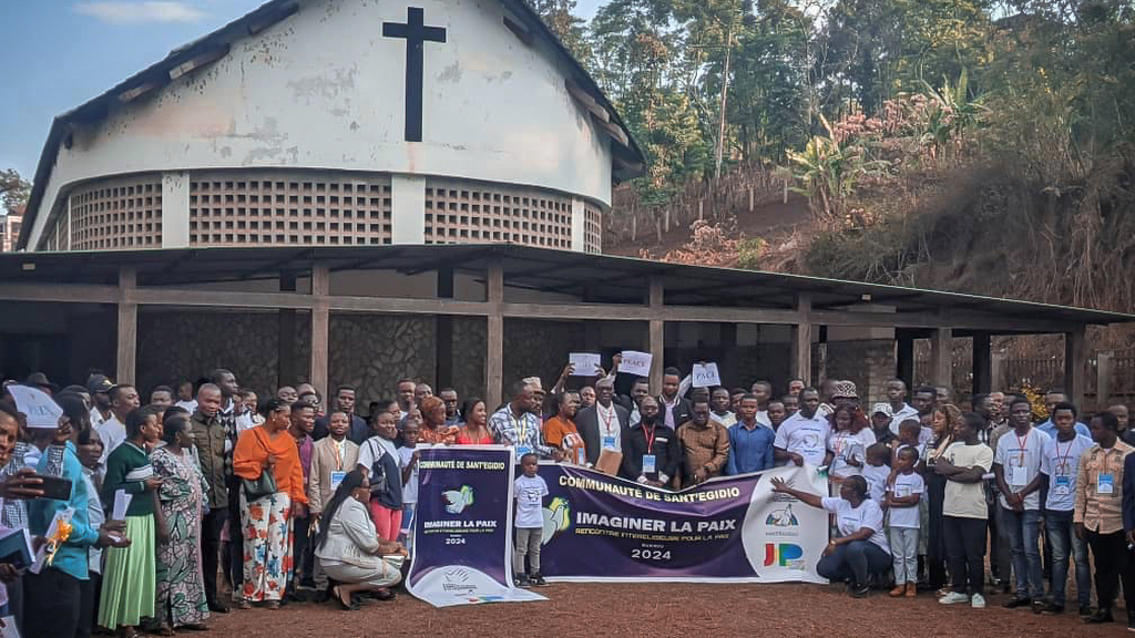 Des Rencontres « Imaginer la Paix » organisées par Sant'Egidio dans l'esprit d'Assise, dans différentes villes du Kivu, République Démocratique du Congo