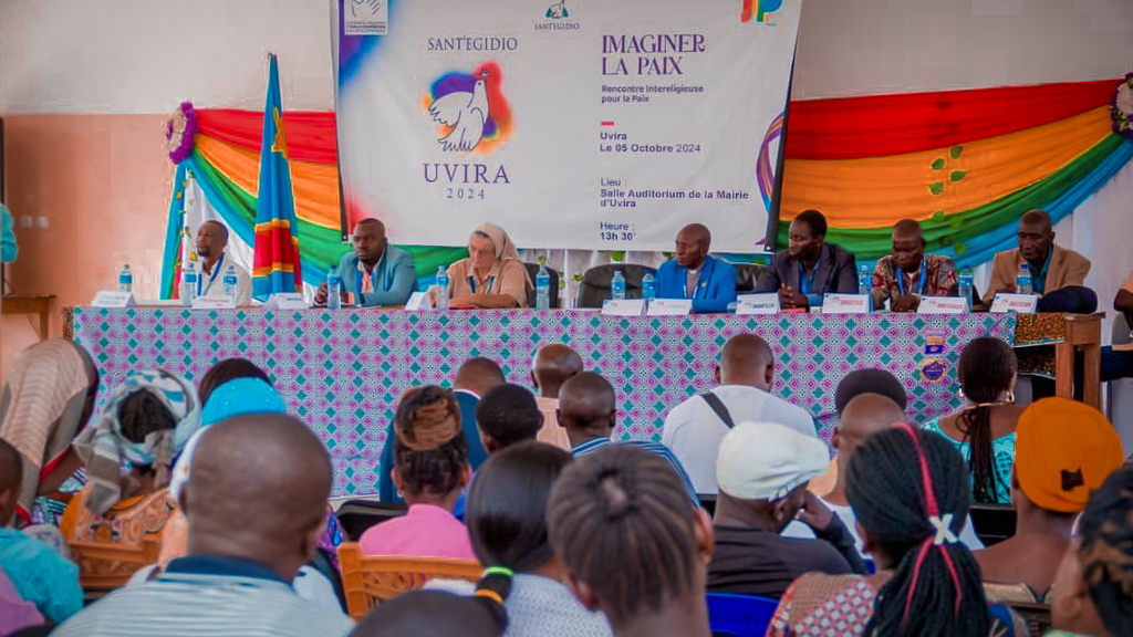 Des Rencontres « Imaginer la Paix » organisées par Sant'Egidio dans l'esprit d'Assise, dans différentes villes du Kivu, République Démocratique du Congo