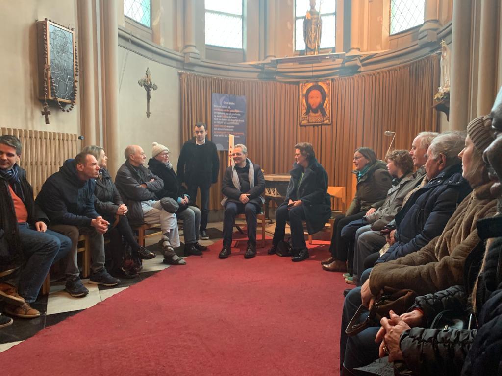 Marco Impagliazzo en visite à la Communauté de Sant'Egidio de Belgique, dans les lieux de la solidarité et de l'amitié