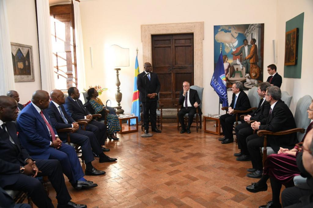 Congo, president Tshisekedi op bezoek bij Sant'Egidio