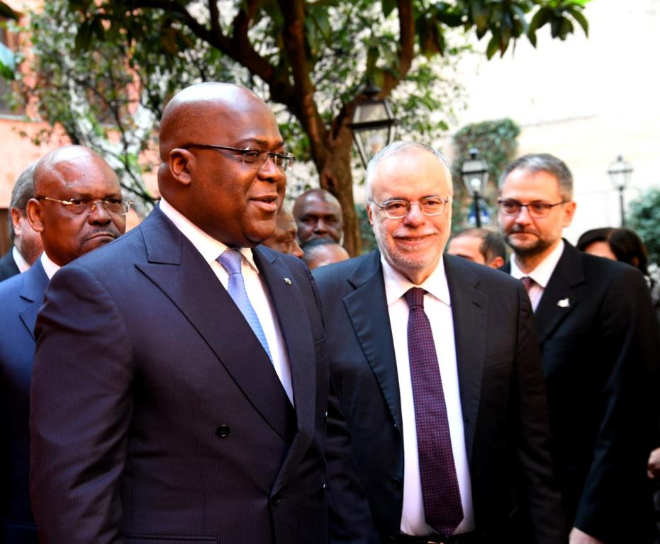 Kongo, Präsident Tshisekedi zu Besuch in Sant'Egidio