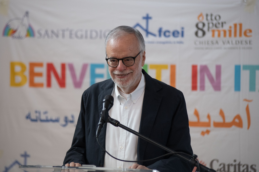 Il saluto di Andrea Riccardi ai rifugiati afghani arrivati con i corridoi uomanitari