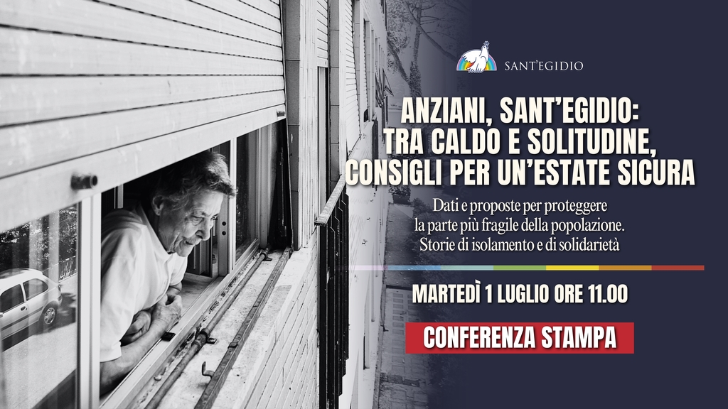 Anziani: tra caldo e solitudine, consigli per un'estate sicura. Conferenza stampa, 1 luglio, ore 11, con dati e proposte per proteggere i più fragili