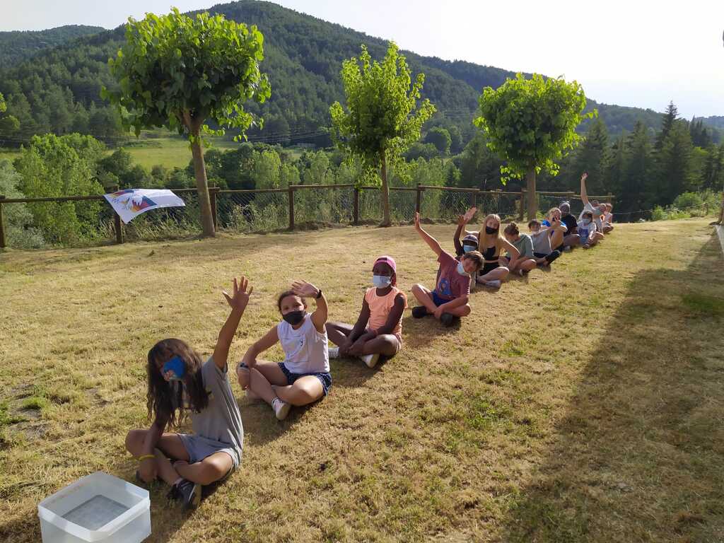 Summer-School der Schulen des Friedens aus Barcelona und Manresa, Kinder mit zehn verschiedenen Nationalitäten