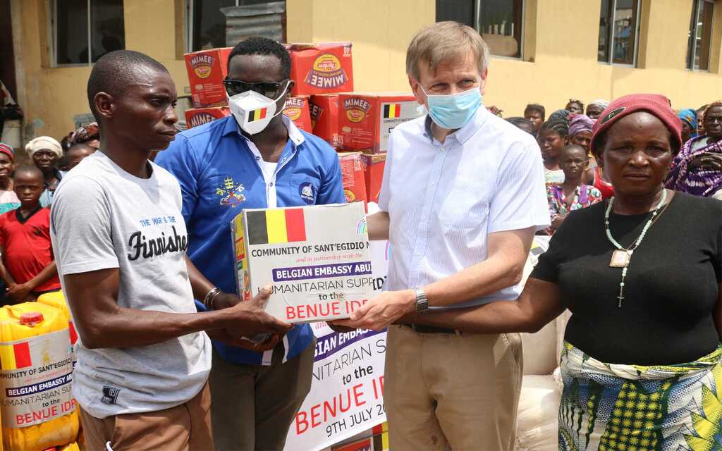 Humanitarian aid for refugees from Benue State in Nigeria