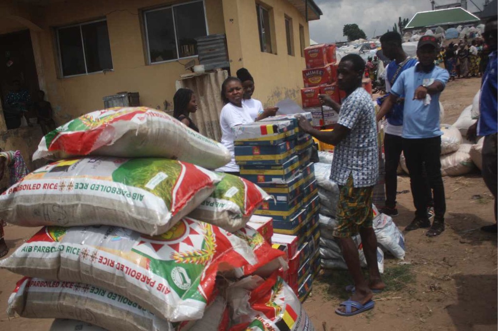 Humanitarian aid for refugees from Benue State in Nigeria