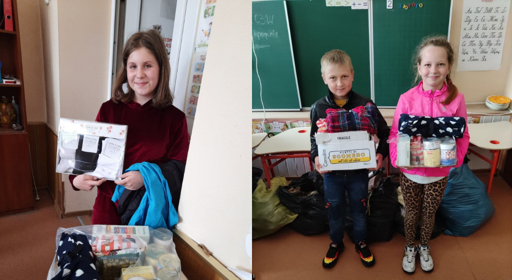 L'1 de juny a Ucraïna és el dia dels infants. Aprofitant l'avinentesa, la Comunitat ha dut regals a les famílies de l'escola que va ser bombardejada a Irpin
