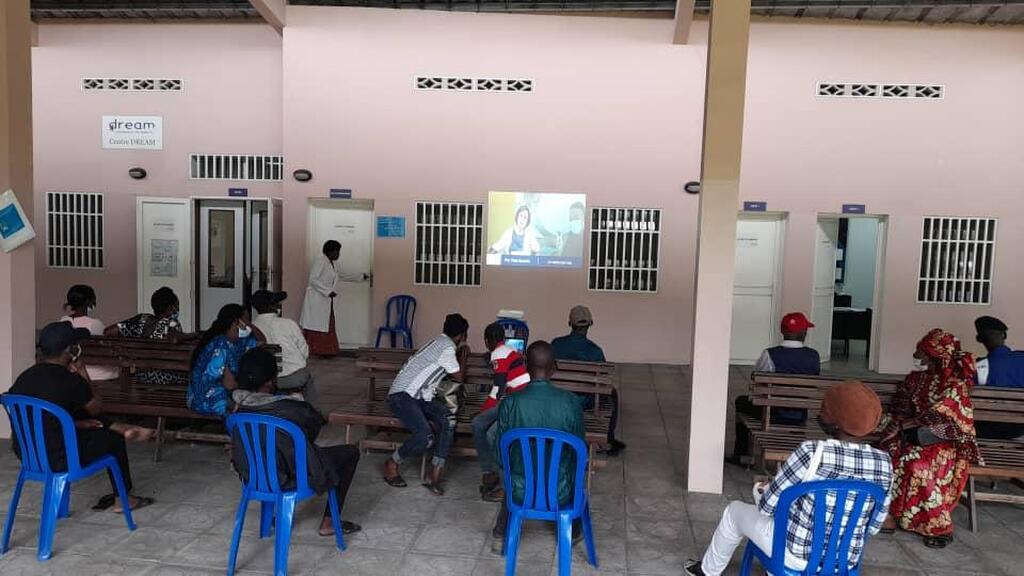 Un nou punt de vacunació al centre DREAM de Kinshasa, a la República Democràtica del Congo