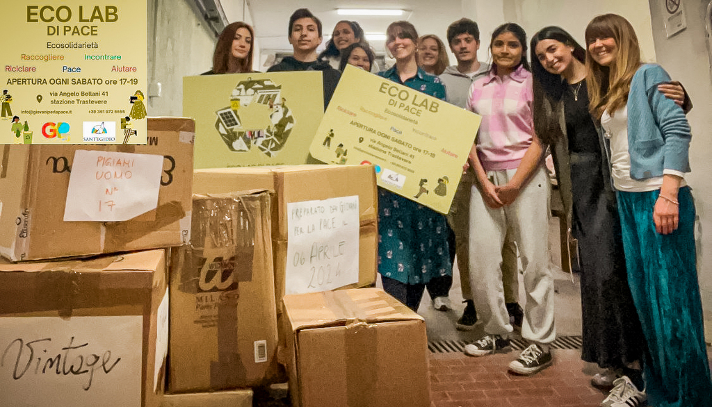 Aus der ÖkoWerkstatt der Jugend für den Frieden in Rom eine weitere Hilfslieferung für die Kinder in der Ukraine