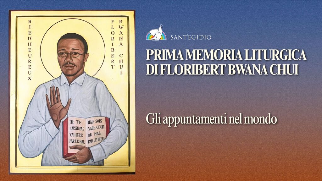 La memoria liturgica del beato Floribert Bwana Chui nelle Comunità di Sant'Egidio in Europa e nel mondo