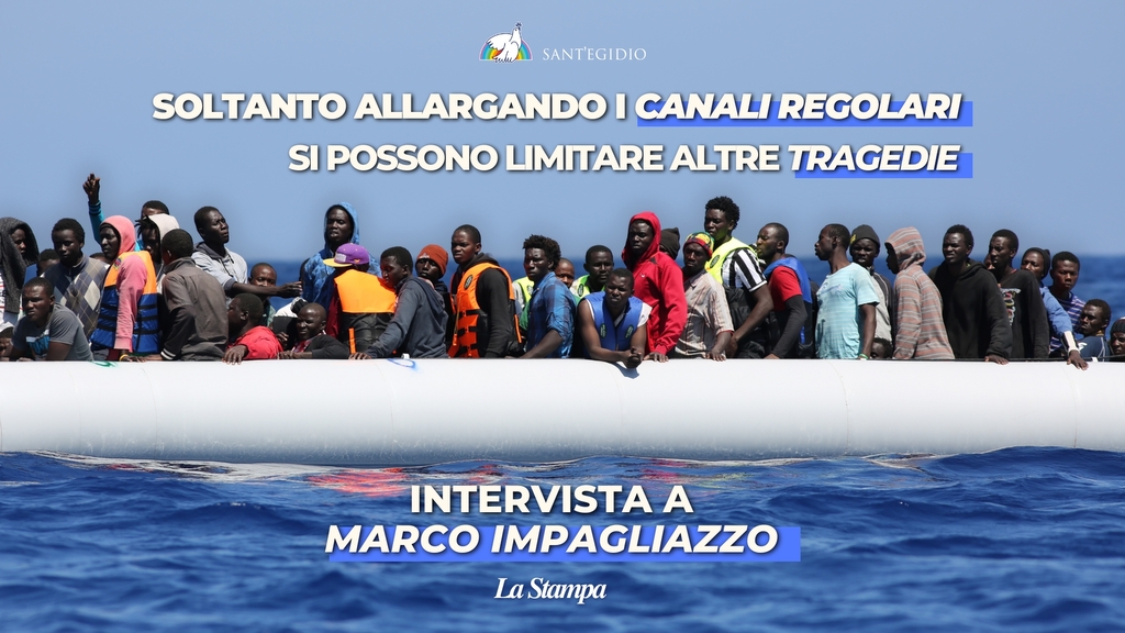 Interview in "La stampa" mit Marco Impagliazzo, dem Präsidenten von Sant'Egidio: "Legale Zugangswege werden benötigt. Italien sollte zu einem sicheren europäischen Hafen werden, die Zentren in Albanien sind keine Lösung"