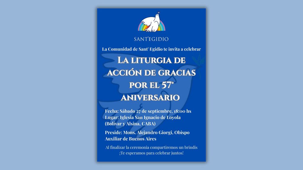 A Buenos Aires, Sant’Egidio festeggia 57 anni con una liturgia di ringraziamento 