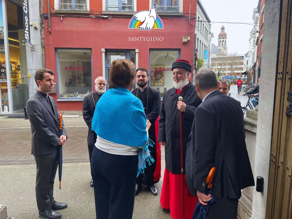 Visita del Patriarca Mar Awa III alla Comunità di Sant’Egidio di Anversa