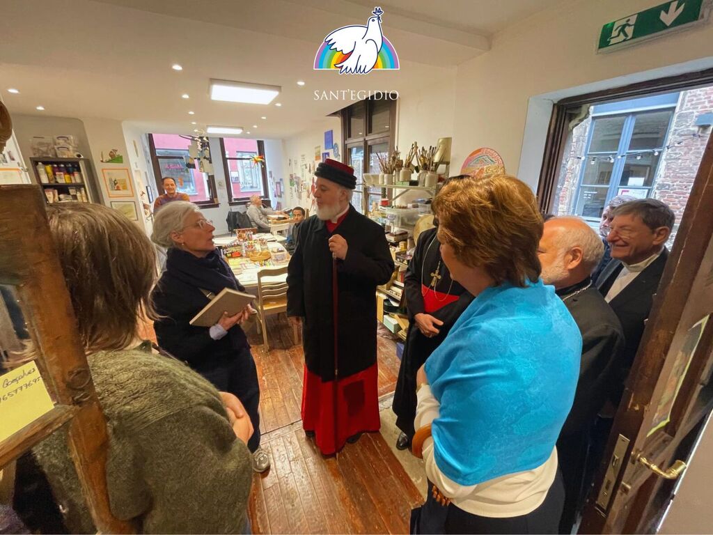 Visita del Patriarca Mar Awa III alla Comunità di Sant’Egidio di Anversa