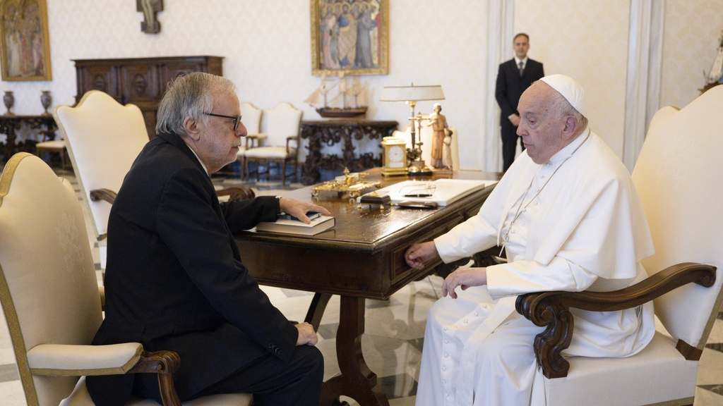 Andrea Riccardi received in audience by Pope Francis. Themes included World Children's Day, peace and migrants