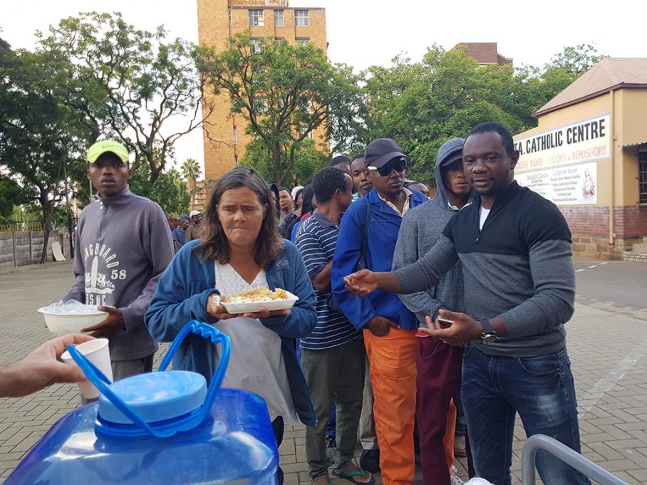 Essen auf der Straße in Pretoria, Südafrika