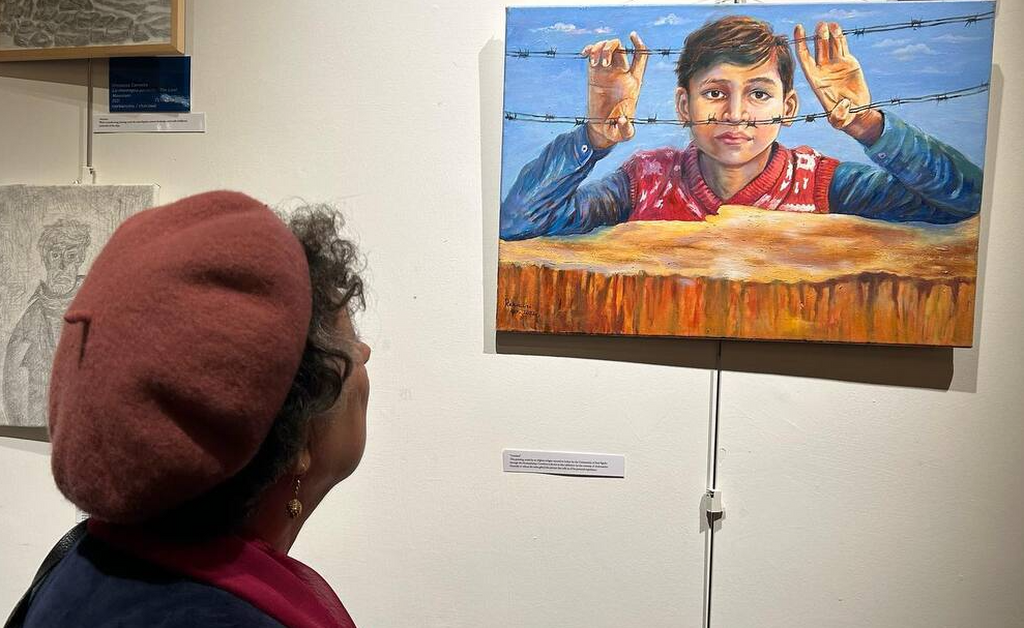 Inclusive art: a peaceful rebellion against the evil in the world. Artworks by artists with disabilities at the American Embassy to the Holy See