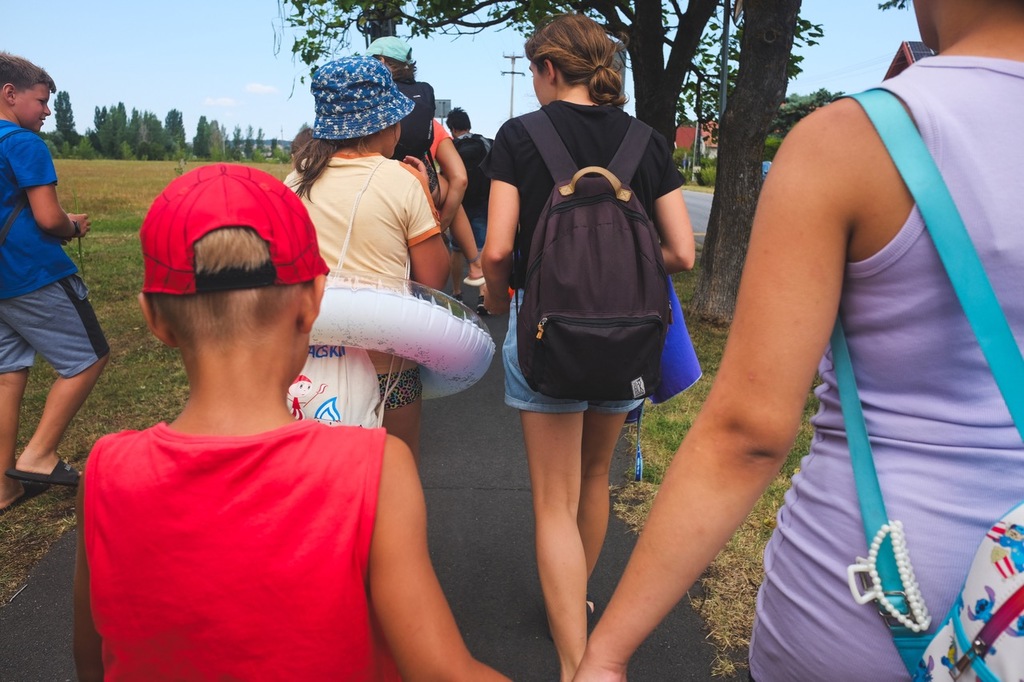 A week's holiday in Gyenesdiás, Hungary, with refugee children and mothers from Ukraine