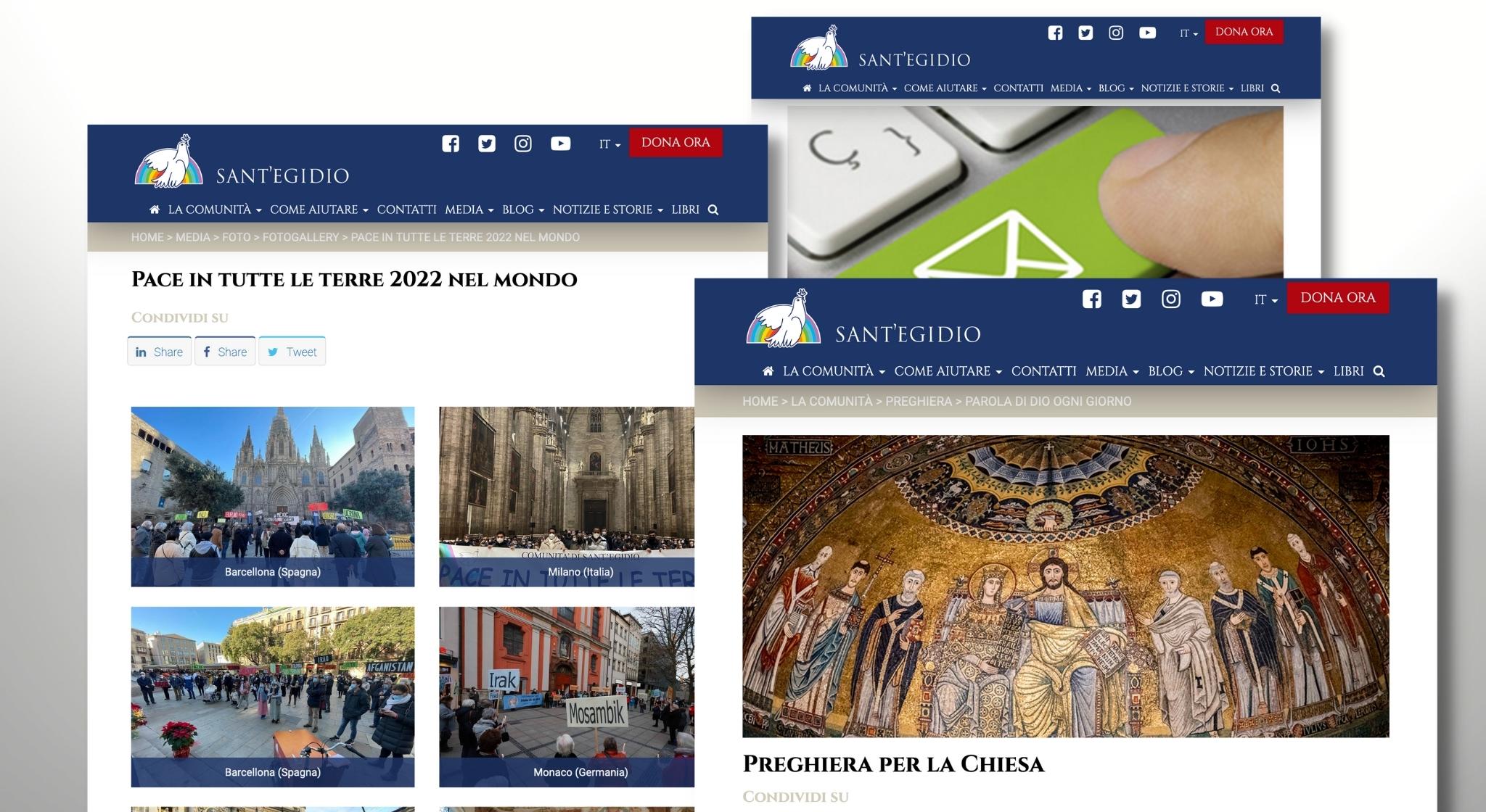 Il portale della Comunità di Sant'Egidio: www.santegidio.org
