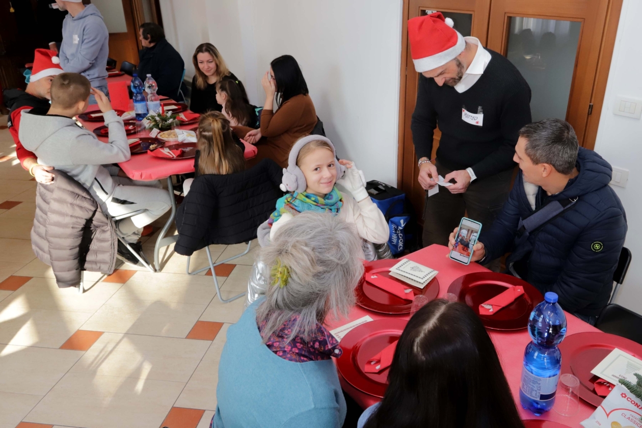 Il «grazie» per il grande pranzo di Natale