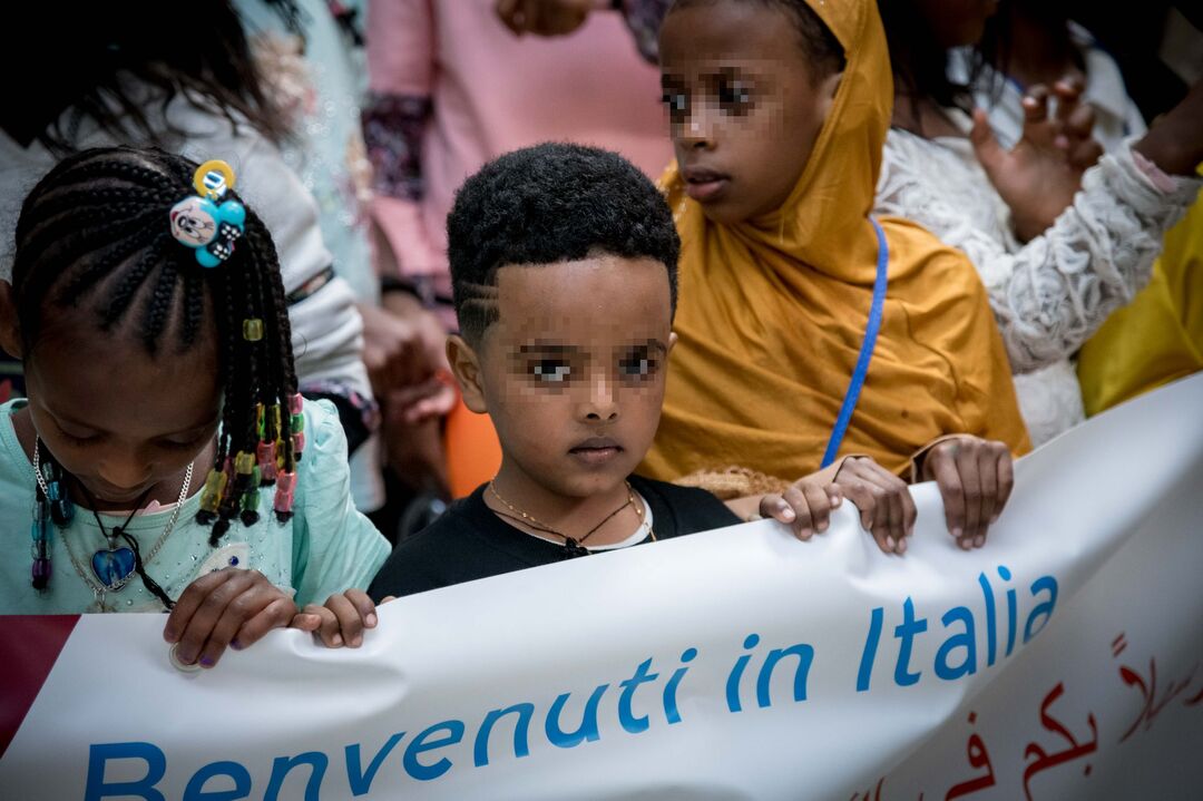 Arrivo dei corridoi umanitari dall'Etiopia