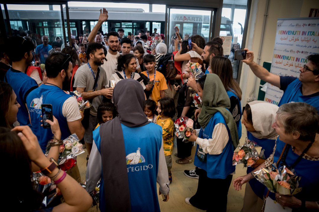 L'arrivo dei 191 rifugiati afghani con i corridoi umanitari - giugno 2024