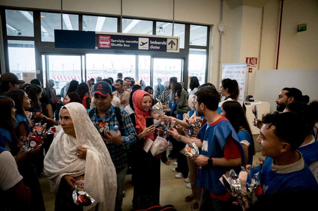 L'arrivo dei 191 rifugiati afghani con i corridoi umanitari - giugno 2024