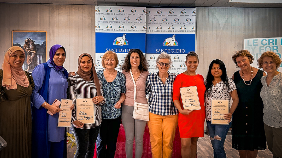 A Fiumicino la consegna dei diplomi della scuola di lingua e cultura italiana di Sant'Egidio