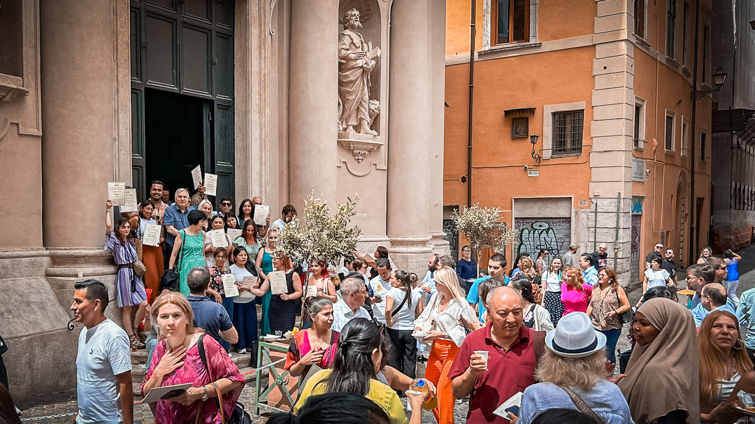 Roma: La consegna dei diplomi della scuola di lingua e cultura italiana di Sant'Egidio